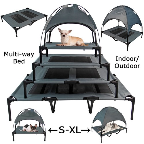 Elevated dog bed pet mesh - dog,