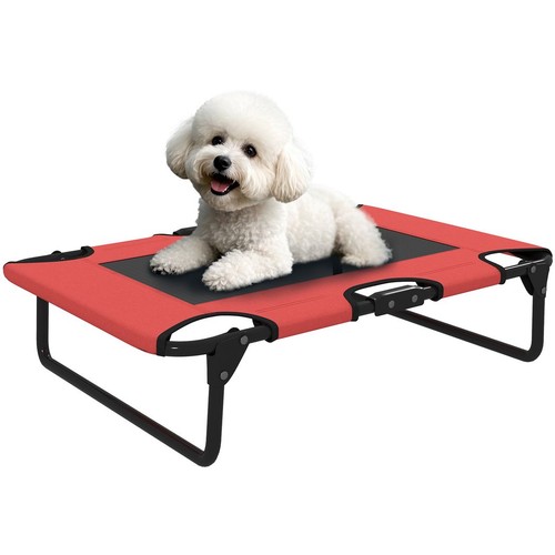 Pawhut raised dog - bed, with