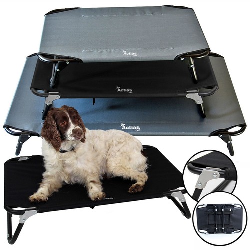 Elevated dog bed pet cat - bed,