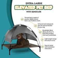 XL Elevated Pet Dog Bed Roof