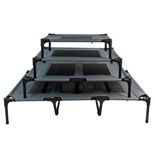 Elevated dog bed pet cat - bed, mesh