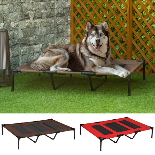 Pawhut elevated dog bed - dog,