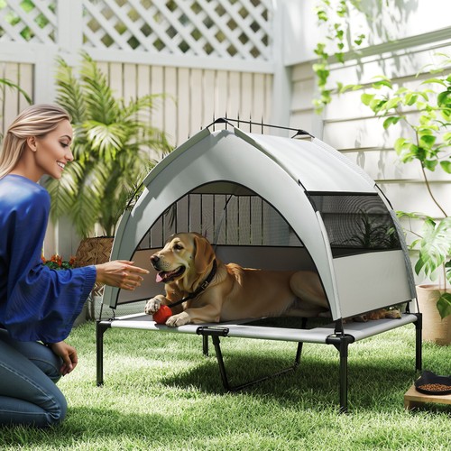 Pawhut portable elevated dog - portable,